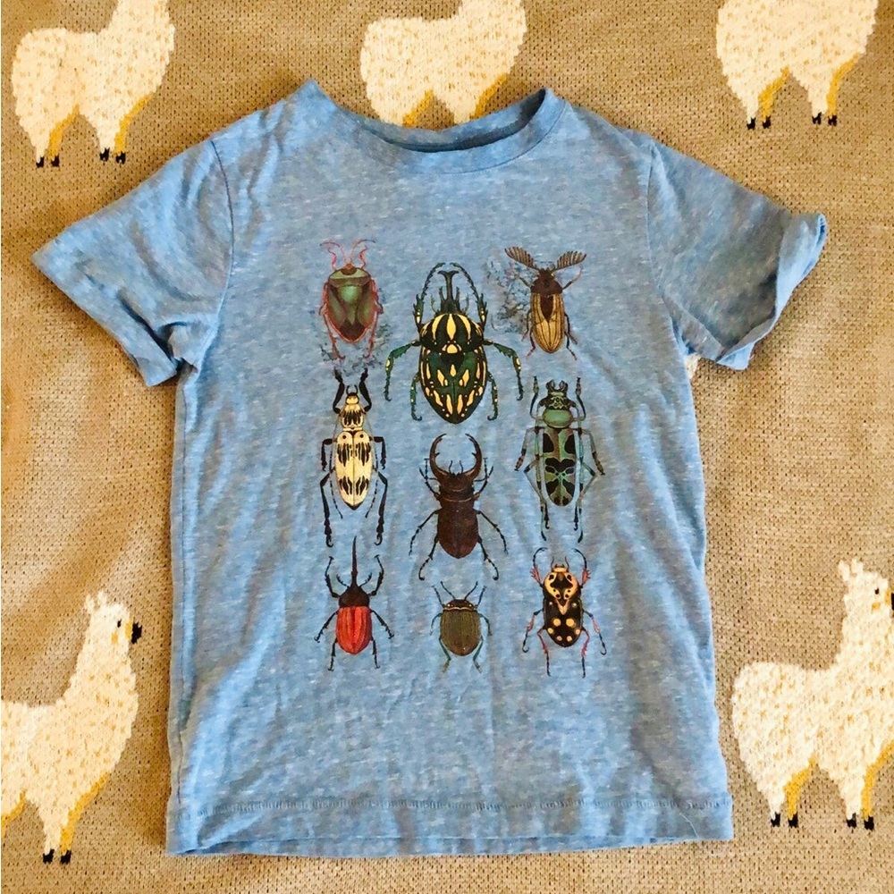 SOLD! H&M Beetle Bug Short Sleeve T-Shirt Boy Girl Size 4-6